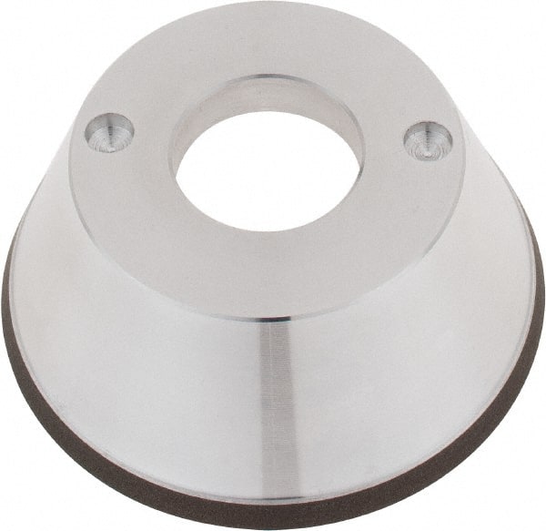 Tru-Maxx - 95mm Diam, 1-1/4" Hole Size, 1" Overall Thickness, 120 Grit, Type 11V9, Tool & Cutter Grinding Wheel - Fine Grade, CBN - Exact Tooling