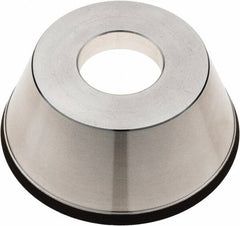 Tru-Maxx - 95mm Diam, 1-1/4" Hole Size, 1" Overall Thickness, 100 Grit, Type 11V9, Tool & Cutter Grinding Wheel - Fine Grade, CBN - Exact Tooling