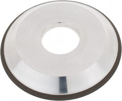 Tru-Maxx - 4" Diam, 1-1/4" Hole Size, 1" Overall Thickness, 180 Grit, Type 12V9, Tool & Cutter Grinding Wheel - Very Fine Grade, Diamond - Exact Tooling