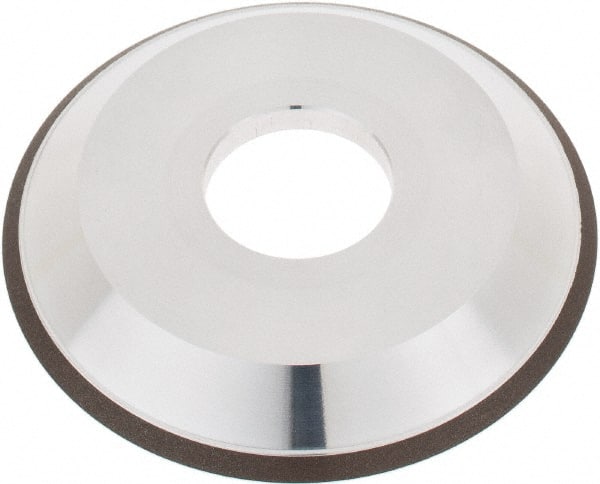 Tru-Maxx - 4" Diam, 1-1/4" Hole Size, 1" Overall Thickness, 120 Grit, Type 12V9, Tool & Cutter Grinding Wheel - Fine Grade, CBN - Exact Tooling