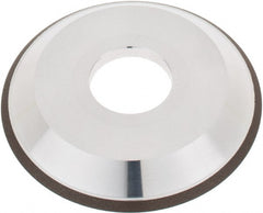 Tru-Maxx - 4" Diam, 1-1/4" Hole Size, 1" Overall Thickness, 120 Grit, Type 12V9, Tool & Cutter Grinding Wheel - Fine Grade, CBN - Exact Tooling