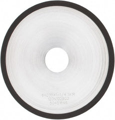 Tru-Maxx - 6" 120 Grit Diamond Cutoff Wheel - 0.035" Thick, 1-1/4" Arbor, Use with Angle Grinders - Exact Tooling