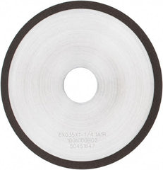 Tru-Maxx - 6" 100 Grit Diamond Cutoff Wheel - 0.035" Thick, 1-1/4" Arbor, Use with Angle Grinders - Exact Tooling