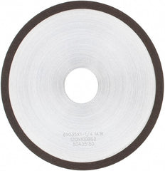 Tru-Maxx - 6" 120 Grit Diamond Cutoff Wheel - 0.035" Thick, 1-1/4" Arbor, Use with Angle Grinders - Exact Tooling