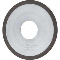 Tru-Maxx - 4" 100 Grit Diamond Cutoff Wheel - 1/32" Thick, 1-1/4" Arbor, Use with Angle Grinders - Exact Tooling