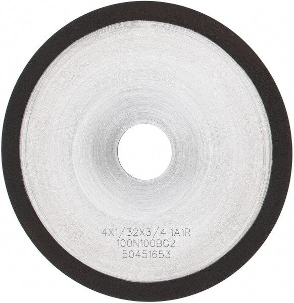 Tru-Maxx - 4" 100 Grit Diamond Cutoff Wheel - 1/32" Thick, 3/4" Arbor, Use with Angle Grinders - Exact Tooling