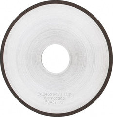 Tru-Maxx - 5" 150 Grit Diamond Cutoff Wheel - 0.045" Thick, 1-1/4" Arbor, Use with Angle Grinders - Exact Tooling