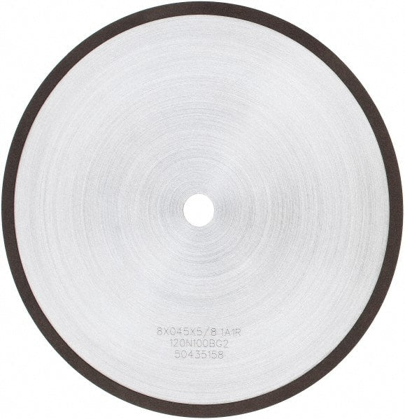 Tru-Maxx - 8" 120 Grit Diamond Cutoff Wheel - 0.045" Thick, 5/8" Arbor, Use with Angle Grinders - Exact Tooling