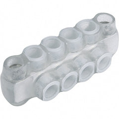 Panduit - 4 Port, 6 AWG Compatible, Tap Connector - 3.91" OAL x 2.63" OAW x 1.36" OAH, Clear - Exact Tooling