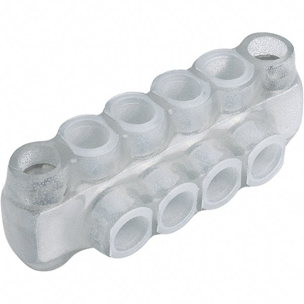 Panduit - 3 Port, 4 to 14, 10 to 14 AWG Compatible, Tap Connector - 1.76" OAL x 1-1/2" OAW x 1.36" OAH, Clear - Exact Tooling