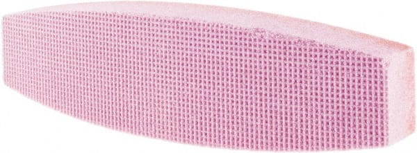 Tru-Maxx - 60 Grit Aluminum Oxide Boat (Shape) Polishing Stone - Medium Grade, 2-1/2" Wide x 9" Long x 1-1/2" Thick - Exact Tooling