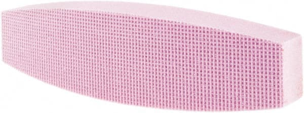 Tru-Maxx - 80 Grit Aluminum Oxide Boat (Shape) Polishing Stone - Medium Grade, 2-1/2" Wide x 9" Long x 1-1/2" Thick - Exact Tooling