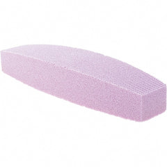 Tru-Maxx - 60 Grit Aluminum Oxide Boat (Shape) Polishing Stone - Medium Grade, 2-1/2" Wide x 9" Long x 1-1/2" Thick - Exact Tooling