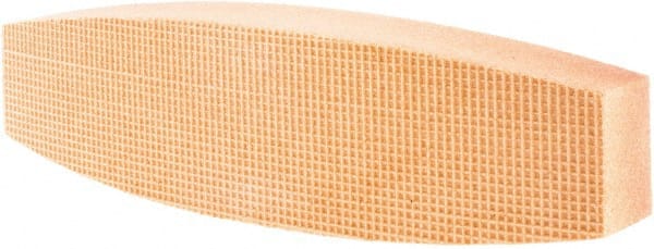 Tru-Maxx - 120 Grit Aluminum Oxide Boat (Shape) Polishing Stone - Fine Grade, 2-1/2" Wide x 9" Long x 1-1/2" Thick - Exact Tooling