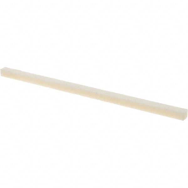 Tru-Maxx - 150 Grit Aluminum Oxide Square Polishing Stone - Very Fine Grade, 5/32" Wide x 4" Long x 5/32" Thick, Oil Filled - Exact Tooling