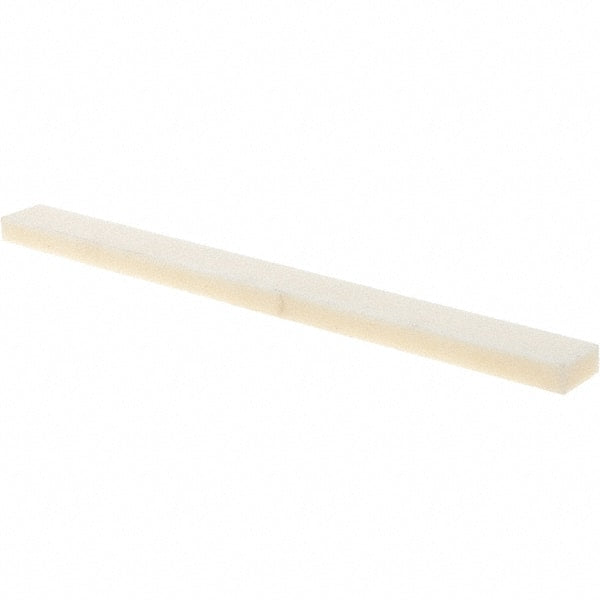 Tru-Maxx - 150 Grit Aluminum Oxide Rectangular Polishing Stone - Very Fine Grade, 1/2" Wide x 6" Long x 1/4" Thick, Oil Filled - Exact Tooling