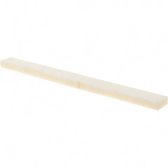 Tru-Maxx - 150 Grit Aluminum Oxide Rectangular Polishing Stone - Very Fine Grade, 1/2" Wide x 6" Long x 1/4" Thick, Oil Filled - Exact Tooling