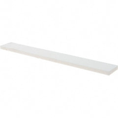 Tru-Maxx - 180 Grit Aluminum Oxide Rectangular Polishing Stone - Very Fine Grade, 1" Wide x 8" Long x 1/4" Thick - Exact Tooling