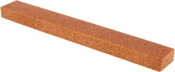 Tru-Maxx - 80 Grit Aluminum Oxide Rectangular Roughing Stone - Medium Grade, 1" Wide x 8" Long x 1/2" Thick - Exact Tooling