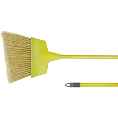 7 1/2' Plastic Angled Upright - Broom With Handle - Exact Tooling