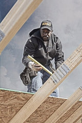 DeWALT - Size M Heated & Cold Weather Jacket - Black, Cotton, Zipper Closure - Exact Tooling