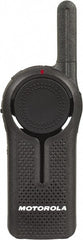Motorola - 300,000 Sq Ft Range, 6 Channel, 1 Watt, Series DLR, Professional Two Way Radio - ISM Band, 900 Hz, Lithium-Ion Battery, 14 hr Life, Plastic, 4.2" High x 1.7" Wide x 0.9" Deep, Cloning, Low Battery Alerts, Mil Spec 810/IP54 - Exact Tooling