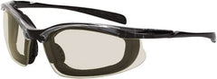 CrossFire - +1.5, Clear Lenses, Scratch Resistant, Framed Magnifying Safety Glasses - UV Protection, Black Frame - Exact Tooling