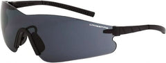 CrossFire - Smoke Lenses, Framed Safety Glasses - Anti-Fog, Black Frame, Size Universal, Wrap Around - Exact Tooling