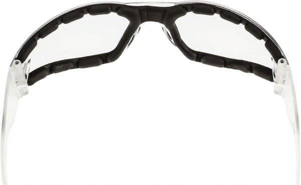 CrossFire - Clear Lenses, Framed Safety Glasses - Anti-Fog, Clear Frame, Size Universal, Wrap Around - Exact Tooling