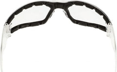 CrossFire - Clear Lenses, Framed Safety Glasses - Anti-Fog, Clear Frame, Size Universal, Wrap Around - Exact Tooling