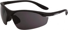 CrossFire - Smoke Lenses, Framed Safety Glasses - Scratch Resistant, Matte Black Frame, Size Universal, Wrap Around - Exact Tooling