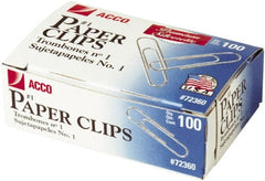 ACCO - 1-3/8" Wide Paper Fastener - Silver - Exact Tooling