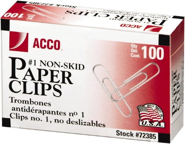 ACCO - 1-3/8" Wide Paper Fastener - Silver - Exact Tooling