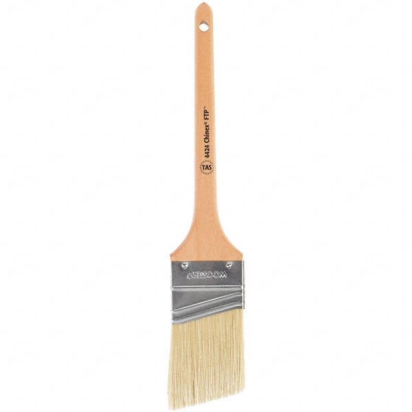 Wooster Brush - 2-1/2" Angled Synthetic Sash Brush - 2-11/16" Bristle Length, 7-1/2" Maple Handle - Exact Tooling