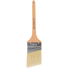 Wooster Brush - 1" Flat Polyester Varnish Brush - 2-3/16" Bristle Length, 4-13/16" Wood Handle - Exact Tooling