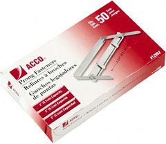 ACCO - 50 Piece Paper File Fasteners - 5.4" Long - Exact Tooling