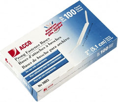 ACCO - 100 Piece Paper File Fasteners - 5-1/2" Long - Exact Tooling