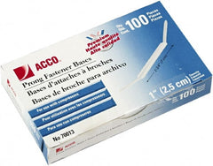 ACCO - 100 Piece Paper File Fasteners - 5-1/2" Long - Exact Tooling