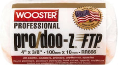 Wooster Brush - 3/8" Nap, 4" Wide Paint Roller - Medium Texture, Woven - Exact Tooling