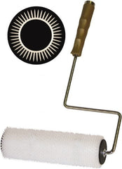 Wooster Brush - 9/16" Spiked Roller, 9" Wide Paint Roller & Frame - Smooth Texture, Polyethylene - Exact Tooling