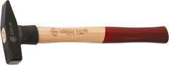 Osca - Machinist's Double Face Hammer - 12-19/32" OAL, 12.6" Long Wood Handle, 1.06" Face Diam - Exact Tooling