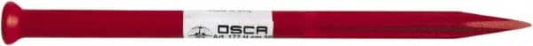 Osca - 12" OAL x 13/32" Blade Width Brick Chisel - Chrome Vanadium Steel Handle - Exact Tooling