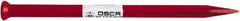Osca - 12" OAL x 13/32" Blade Width Brick Chisel - Chrome Vanadium Steel Handle - Exact Tooling