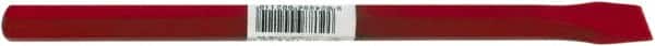 Osca - 12" OAL x 2-1/2" Blade Width Brick Chisel - Forged Steel Handle - Exact Tooling