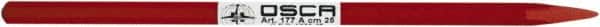 Osca - 10" OAL x 13/32" Blade Width Electrician's Chisel - Chrome Vanadium Steel Handle - Exact Tooling