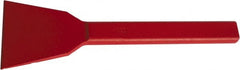 Osca - 9" OAL x 2" Blade Width Brick Chisel - Forged Steel Handle - Exact Tooling