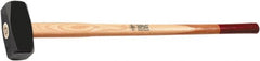 Osca - 8-51/64 Lb Head, 35-1/2" Long Sledge Hammer - Carbon Steel Head, 2-1/2" Face Diam, 6" Long Head, Wood Handle - Exact Tooling