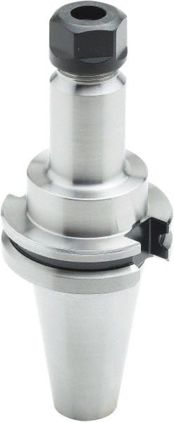 Parlec - 0.039" to 13/32" Capacity, 5" Projection, CAT40 Dual Contact Taper, ER16 Collet Chuck - 13/32" Shank Diam - Exact Tooling
