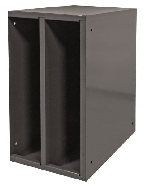 Durham - 1 Shelf, Gray Hydraulic Hose Cabinet - 25" Wide x 25" High x 15" Deep, Steel - Exact Tooling
