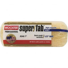 Wooster Brush - 1/2" Nap, 7" Wide Paint Roller - Semi-Rough Texture, Knitted - Exact Tooling